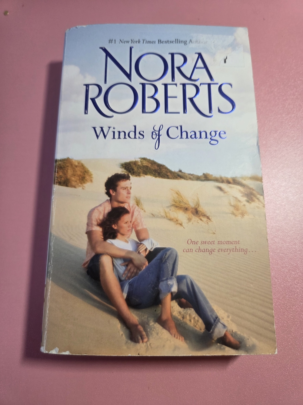 Nora Roberts "Winds of Change" Paperback - Beach Cover, Blue Title